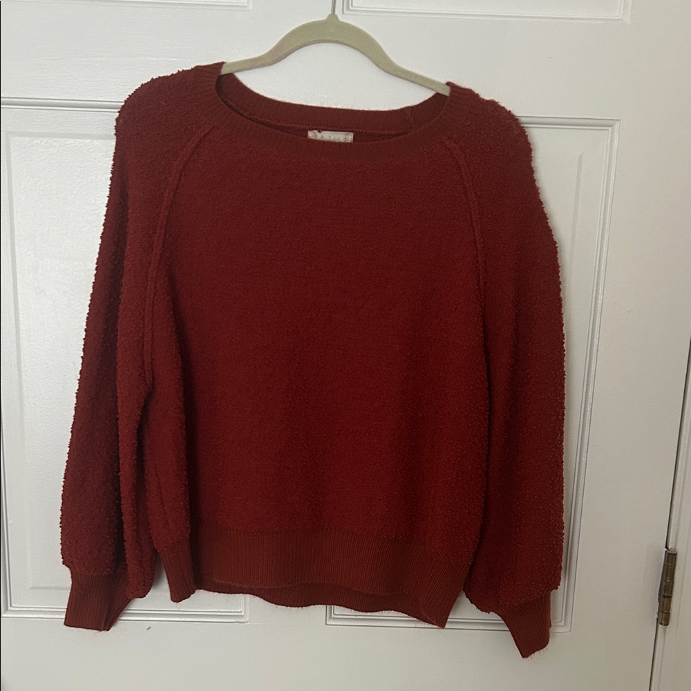 Altar'd State Rich Burnt Orange Round Neck Sweater
